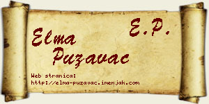 Elma Puzavac vizit kartica